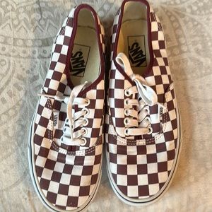 VANS Checkered Maroon US Men’s 6.5